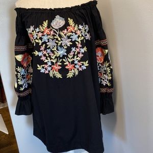 Free People XS Embroidered Dress
